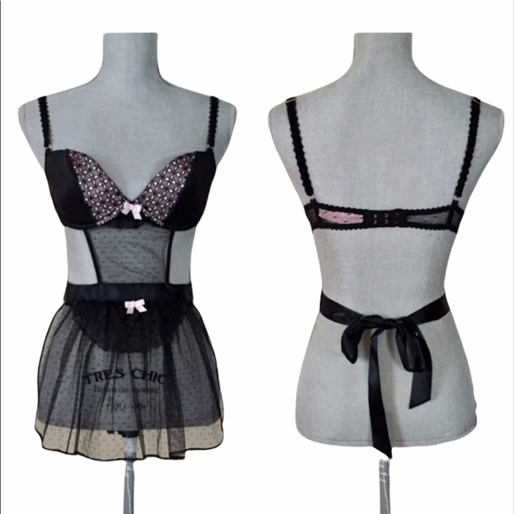 Victoria's Secret 'maid' apron lingerie 34C